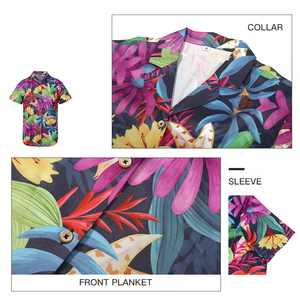 <span class=keywords><strong>Chemise</strong></span> hawaïenne <span class=keywords><strong>personnalisée</strong></span> d'été Tropical Beach <span class=keywords><strong>Chemise</strong></span> hawaïenne à fleurs pour hommes <span class=keywords><strong>Chemise</strong></span> à col cubain Aloha <span class=keywords><strong>personnalisée</strong></span> avec boutons - Product Image 6