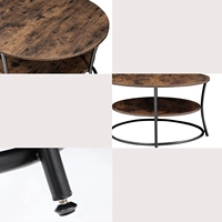 Ensemble de tables basses modernes de luxe à 3 niveaux, métal noir, MDF, tables d'appoint gigognes, plateau en marbre, design pour la maison, l'hôtel, le salon