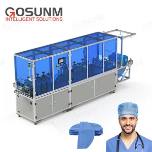 Gosunm-máquina para hacer sombreros de médico, diseño personalizado, automática, de alta velocidad, desechable, no tejida, para cirugía