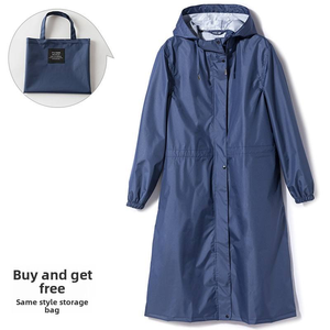 Impermeable Largo y Moderno para Mujer, Ligero, con Capucha, para Montar a Caballo, Senderismo y Actividades al Aire Libre - Product Image 4