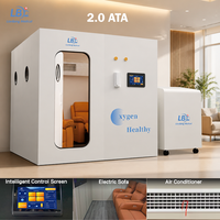 Caméra professionnelle Hiperbrica pour humains 2.0ATA, cabine rigide 4 places avec corps en acier Q390B et doubles soupapes de sécurité