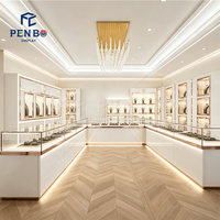 Vitrine de présentation de bijoux de luxe sur mesure avec éclairage LED, vitrine en verre pour bijouterie, comptoir de magasin de bijoux, mobilier de vente au détail