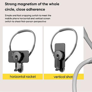 FNH001 support de cou magnétique première personne support de suspension de téléphone portable caméra d'action montage de cou cou tir poitrine montage <span class=keywords><strong>fixe</strong></span> - Product Image 5