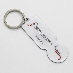 Shopping Cart Trolleys Remover Carrycoin <b>Keychain</b> Bottle Opener Multifunction Euro Token Keyring - Product Image 6
