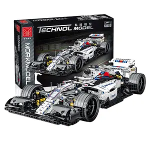 MORK 023004 1:10 Super Running F1-FW41 Technic racing cars Building Blocks car sets Model Vehicle building brick For Boys