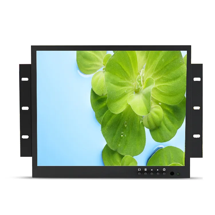 Rack Wall Mount Open Frame Embedded industrial 15 Inch S quare Tft Lcd Monitor With Vga Usb Hd Av Input 10.4/12/17/19/21.5