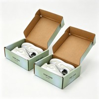 Boîtes d'emballage en carton ondulé de haute qualité, personnalisables avec logo, recyclables, pour chapeaux, vêtements, chaussures, et boîtes cadeaux pour chaussures.