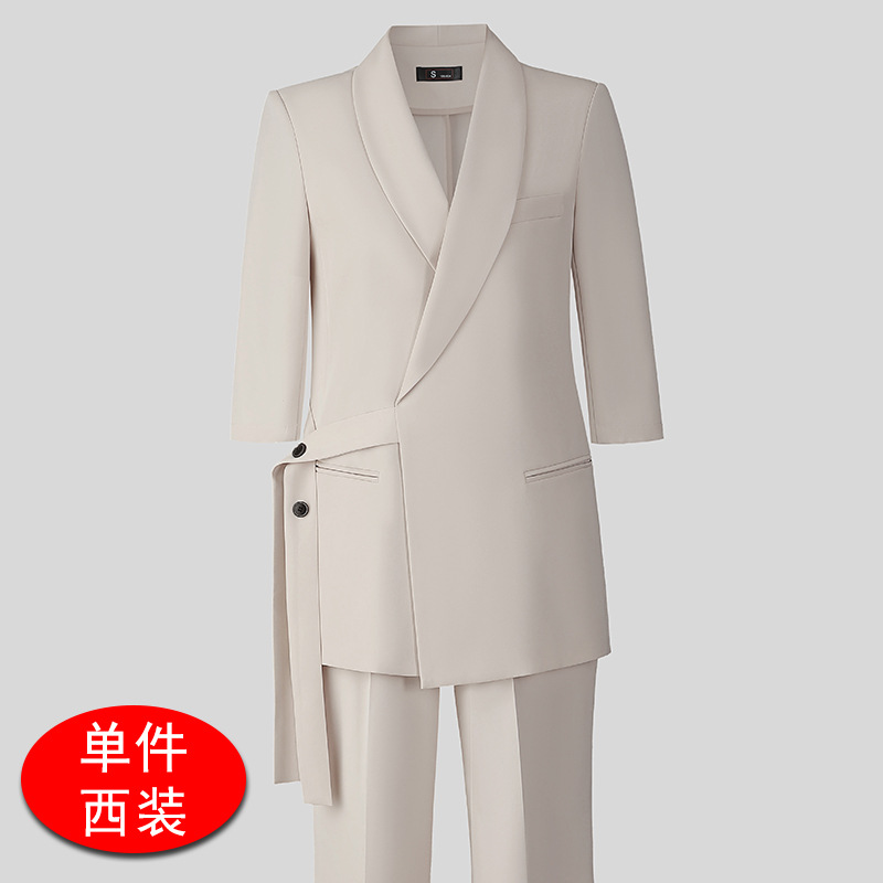 off-white suit