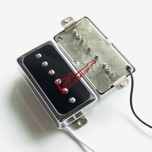Pastilla Humbucker P90 de Níquel Plateado Abierta para Guitarra/Bajo LP con Imán AlNiCo 2 y Componentes Plásticos para Bobina Simple Personalizada - Product Image 4