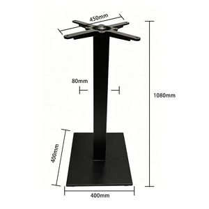 Base de table <span class=keywords><strong>en</strong></span> fonte noire, best-seller, vente <span class=keywords><strong>en</strong></span> gros, bases de table modernes <span class=keywords><strong>en</strong></span> <span class=keywords><strong>métal</strong></span>, bases carrées de haute qualité pour usage extérieur - Product Image 4