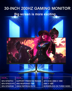 Oem Nhà Máy Giá OEM 30 inch Màn hình Màn hình cong 2560*1080 2K 200Hz phong phú giao diện <span class=keywords><strong>LCD</strong></span> LED FHD FreeSync chơi game màn hình - Product Image 3