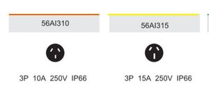 Conector Industrial IP66 de 250V 10A 15A, Enchufe Plano de <span class=keywords><strong>3</strong></span> Pines, Trifásico, Impermeable, para Exteriores - Product Image 3