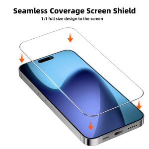 Biểu Tượng Tùy Chỉnh Bán Buôn Số Lượng Lớn 9H 2.5D Chống Xước Rõ Ràng Điện Thoại Tempered Glass Bảo Vệ Màn Hình Phim Cho <span class=keywords><strong>Iphone</strong></span> 17 Không Khí Pro Max - Product Image 3