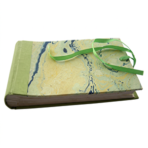 Camlon Exports Factory High Quality Customized Green Marble Handmade Cotton Paper Satin Ribbon Modern Mini Promotional Photo - Product Image 1