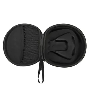 Bolsa de auriculares portátil, bolsa de almacenamiento EVA montada en la cabeza