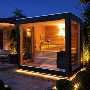 HG OEM ODM Outdoor Dry Room with Heater and Corner Glass for Villa, Resort Wellness Projects - Product Image 2