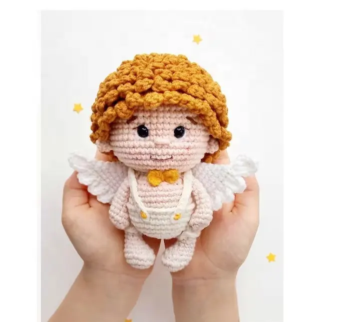Crochet Baby Doll Wings Angel Dolls Custom Amigurumi Crochet Fairy American Girl Doll