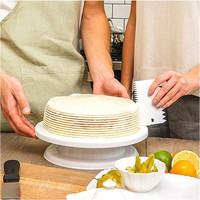 Lot de 3 spatules à pâte écologiques en plastique, grattoir à crème, découpeurs de pâte à denture irrégulière, outil de pâtisserie DIY