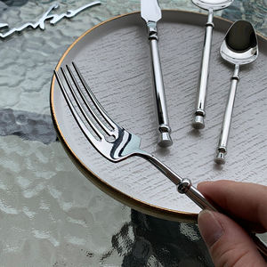 Juego de Cubiertos DF BC de 4 Piezas, Cuchillo, Tenedor y Cuchara para Cocina Occidental, Estilo Europeo de Lujo Ligero, Acero Inoxidable 304, para Restaurante de Carnes - Product Image 4