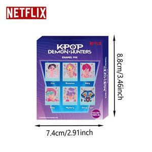 เข็มกลัดตัวละคร Netflix ทำจากโลหะผสมสังกะสี กล่องสุ่ม ของสะสม ป้ายติดเสื้อ ของที่ระลึก งานปาร์ตี้ - Product Image 2