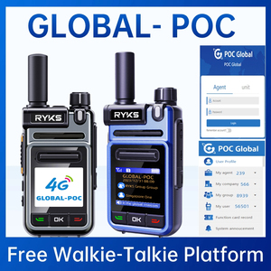 4G PoC <span class=keywords><strong>Internet</strong></span> Radio bidireccional MINI tarjeta Sim Global-Intercom Walkie Talkie de largo alcance 5000km par (sin cargo) plataforma de intercomunicación - Product Image 2