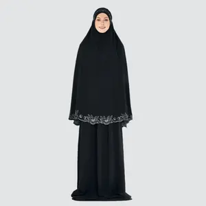 SIPO Eid malaisie Telekung soie couvre entièrement Prayerwear singapour femmes robe Telekung prière indonésie Telekung Jubah - Product Image 1