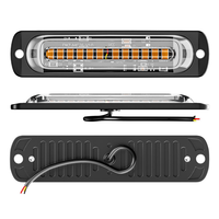 Barre lumineuse de signalisation d'urgence DXZ 12-24V 12-LED 36W avec 16 modes de clignotement pour voiture, camion, SUV