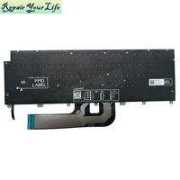 Keyboard Laptop UK Backlit Baru untuk DELL 16 Premium DA16250 XPS 16 9640 Versi AI Original Baru Dengan Tombol Enter Besar