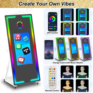 Фотобудка Magic Mirror с сенсорным экраном 32/43 дюйма, кольцевой LED-подсветкой и кейсом для транспортировки, для свадеб, вечеринок и мероприятий - Product Image 4