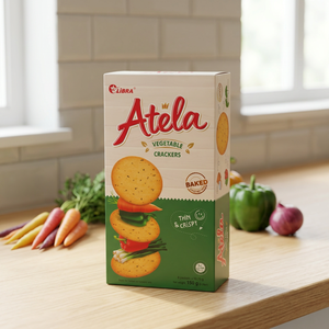 Nouveauté exclusive : Biscuits ronds salés et sucrés, croustillants, 8 sortes de crackers aux légumes, boîte de 150g, prix imbattable, OEM ODM, échantillon gratuit - Product Image 2