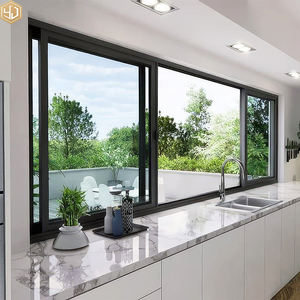 หน้าต่างบานเลื่อนกระจกอลูมิเนียมอัลลอยด์ขายดี พร้อมมุ้งกันยุง สำหรับ<span class=keywords><strong>บ้าน</strong></span>พักตากอากาศ ขายตรงจากโรงงาน - Product Image 1