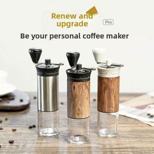 Molinillo de Café Manual con 56 Ajustes, Capacidad de 30g, Contenedor de Almacenamiento de Granos de Ángulo Amplio, para Viajes y Uso Doméstico, Acabado Madera - Product Image 2