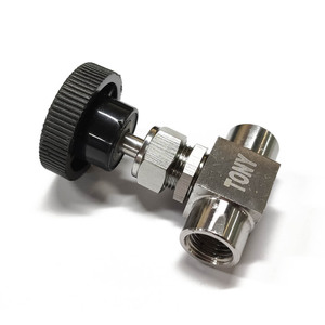 COVNA ลดราคาสินค้า B2B  เข็มสแตนเลสแบบเชื่อมเกลียว SS304/316  แบบ 2 ทาง - Product Image 2