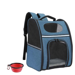 Portapacchi <span class=keywords><strong>per</strong></span> piccolo animale domestico Baby Dog gatto uccello coniglietto, poliestere solido 600D, Max 15lb, con Set completo accessori, blu - Product Image 1