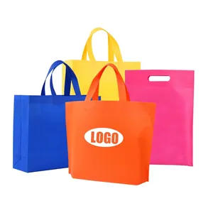 Lebensmittel Salat Brot Lebensmittel Vliesstoff PP ECO Tasche Recycelt Laminierte Vlies Shopping Wieder verwendbare Öko-Einkaufstasche Custom Hot Bag