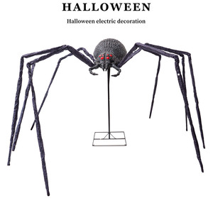<span class=keywords><strong>Halloween</strong></span> géant électrique détecteur de mouvement araignée <span class=keywords><strong>animé</strong></span> décor extérieur effrayant maison hantée accessoires pour cour fête décoration - Product Image 2