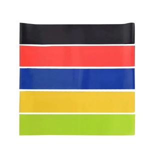 Bande de Résistance pour Yoga et Fitness, Élastique, Force Moyenne, Entraînement, Exercice Portable, Matériau TPE - Product Image 2