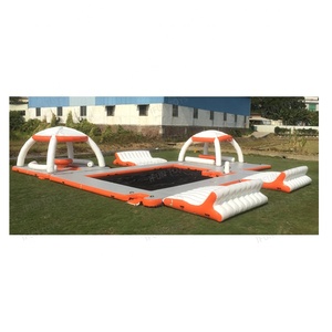 <span class=keywords><strong>Piscine</strong></span> d'été ou plage bord de mer, amusant pour adultes 10 personnes, parc aquatique flottant, plateforme flottante gonflable, station d'accueil de Jet ski - Product Image 5