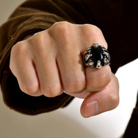 Bague de mariage personnalisée pour homme en acier inoxydable, plaqué rhodium, coupe ovale romantique, 8 mm, avec logo gravé