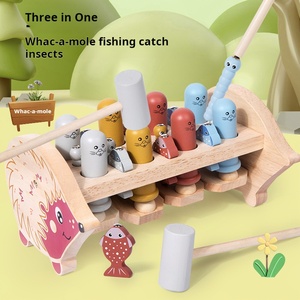 Gioco <span class=keywords><strong>per</strong></span> bambini di catturare scoiattoli di terra pesca e insetti giocattoli Puzzle di allenamento focalizzati coordinazione occhio della mano del bambino - Product Image 2
