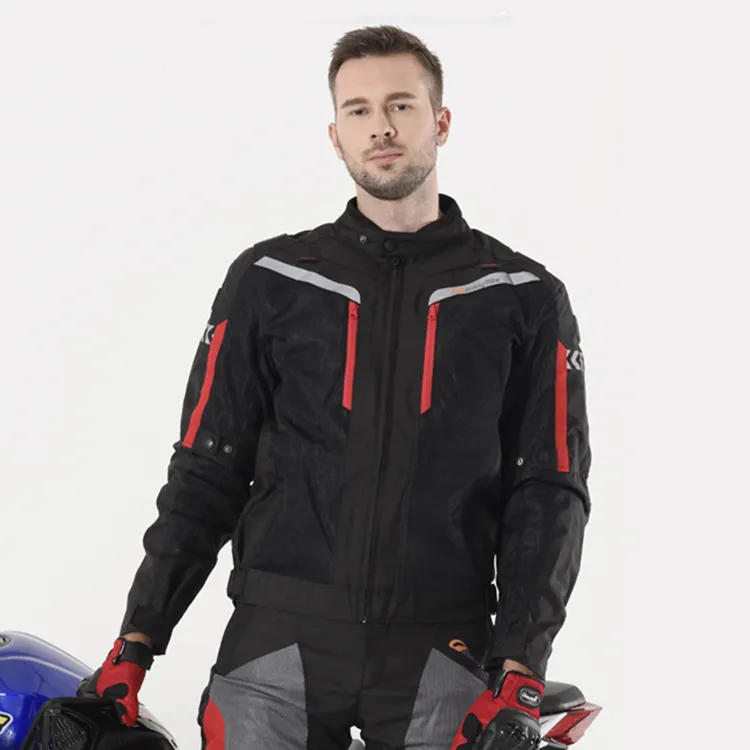 Wholesale Durable Windproof EVA Padded Armor Reflective Stripe Motorcycle Jacket Pants Motorcycle & Auto Racing Wear