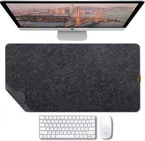 Alfombrilla de Escritorio Extra Grande de Fieltro, Alfombrilla de Ratón para Juegos Antideslizante, Alfombrilla de Teclado Extendida para Oficina y Hogar - Product Image 6