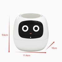 Mini pots de fleurs intelligents pour animaux de compagnie, pour une utilisation à domicile, avec plusieurs emojis, capteur intelligent, pot en plastique