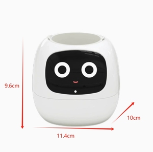 Mini pots de fleurs intelligents pour animaux de compagnie, pour une utilisation à domicile, avec plusieurs emojis, capteur intelligent, pot en plastique - Product Image 2
