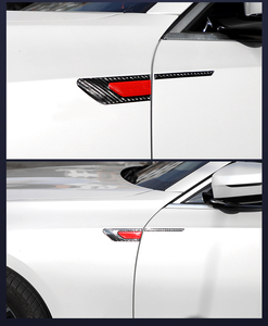 High Quality 2pcs Set Auto Body Protection <strong>Car</strong> Safety Adhesive <strong>Sticker</strong> Reflective <strong>Car</strong> Fender Logo TPU Silicone Material for <strong>Door</strong> - Product Image 2