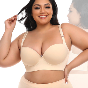Top Seller Plus Size reggiseno levigante reggiseno scolpire con imbottitura spalline con chiusura posteriore reggiseno da donna reggiseno profondo coppa reggiseno - Product Image 1