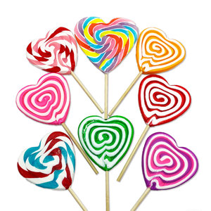 Bonbons durs Halal à saveur de fruits assortie Sucette en forme de cœur multicolore Saint Valentin le sexe opposé Amour Sucette - Product Image 3