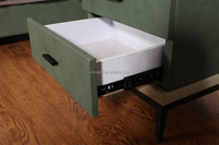Chambre Prix Pas Cher Smart Table Basse De Luxe En Cuir PU PVC Moderne Tables De Chevet Contreplaqué Table De Nuit