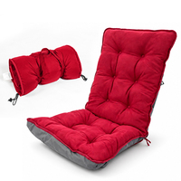 Coussin de chaise en velours rouge, doux et moelleux, pour fauteuils assortis, vente en gros personnalisée