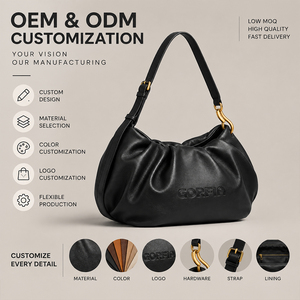 Sac messager pour homme GORFIA, logo personnalisé, léger, plissé, sac de voyage à bandoulière, sac bandoulière personnalisé OEM ODM - Product Image 1